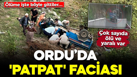 Ordu’da 'patpat' faciası! Çok sayıda ölü ve yaralı var: Kaza anı kamerada