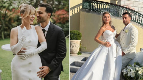 Esra Erol'un kardeşi Eda Erol'un mutlu günü! Pilot sevgilisi Ekrem Karaçayır ile evlendi! İşte görkemli düğünden ilk kareler