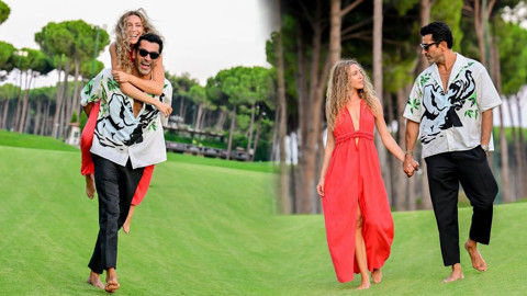 Sinem Kobal ile Kenan İmirzalıoğlu’ndan romantik tatil pozları! Yaza veda ettiler