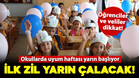 Öğrenciler ve veliler dikkat! Okullarda uyum haftası yarın başlıyor