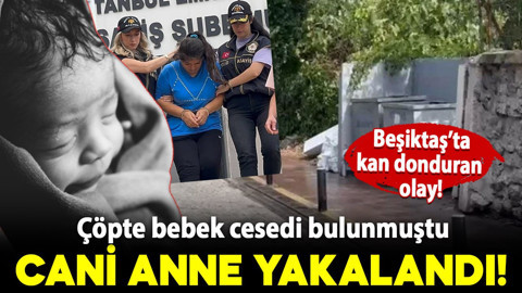 Beşiktaş'ta kan donduran olay: Çöpte bebek cesedi bulunmuştu! Cani anne gözaltına alındı