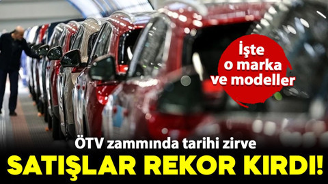 ÖTV zammında tarihi zirve: Otomotiv satışları Ağustos’ta rekor kırdı