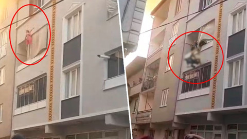 Can pazarı görüntülendi: Torunun ardından kendisini attı!