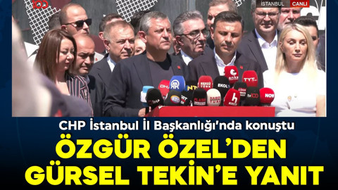 Özgür Özel'den CHP İstanbul İl Başkanlığı'nda açıklamalar: 'Bu kararı tanımıyoruz'