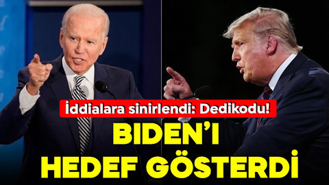 Trump 'dedikodu' diyerek o iddiaları yalanladı! Biden'ı hedef gösterdi