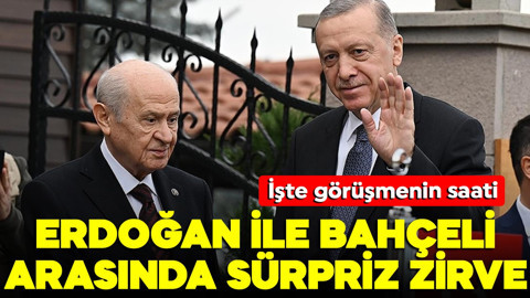 Cumhurbaşkanı Erdoğan ile Bahçeli arasında sürpriz zirve! İşte saati