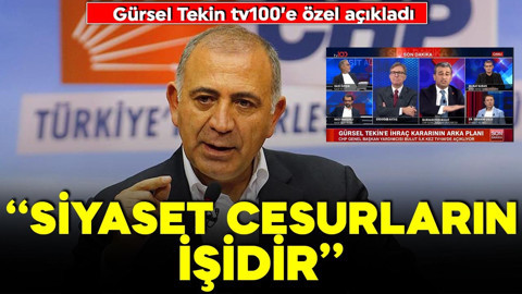 Gürsel Tekin tv100’e özel açıkladı! Kemal Kılıçdaroğlu ve Özgür Özel’den randevu aldı mı?