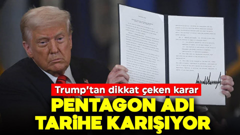 Trump’tan dikkat çeken karar: Savunma Bakanlığı'nın adını değiştirecek