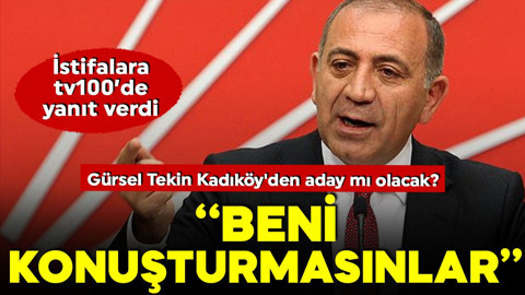 Gürsel Tekin Kadıköy'den aday mı olacak? İlk kez tv100'e özel açıkladı: ''Beni konuşturmasınlar''
