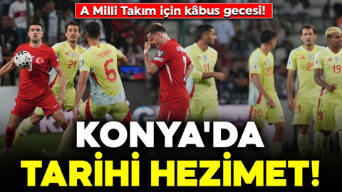 A Milli Takım için kâbus gecesi! Konya'da tarihi hezimet... Türkiye 0-6 İspanya