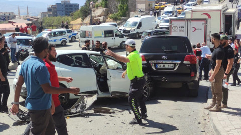 Şırnak’ta 5 aracın karıştığı zincirleme kaza; 3 kişi yaralandı