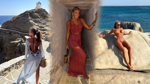 Eda Taşpınar'dan nefes kesen paylaşım! Minicik bikinisiyle pozlar verdi, o hali takipçilerini mest etti