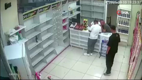 Pes dedirten hırsızlık: O anlar güvenlik kamerasında