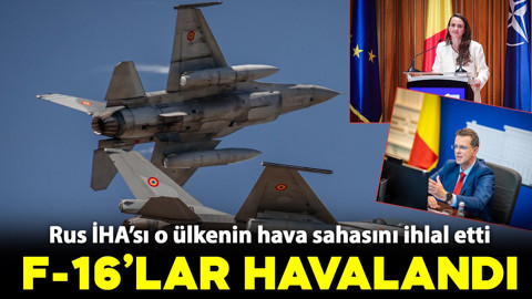 Rus İHA’sı o ülkenin hava sahasını ihlal etti! F-16’lar peşpeşe havalandı