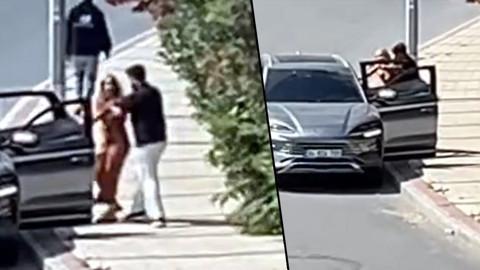 İstanbul'da sokak ortasında dehşet! Genç kadın 'bırak' diye bağırdı: O anları kayda aldı
