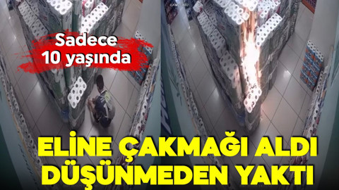 Bursa'da korkutan yangın! 10 yaşındaki çocuk marketi ateşe verdi