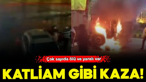 Katliam gibi kaza! Çok sayıda ölü ve yaralı var