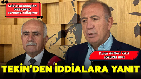 Karar defteri krizi çözüldü mü? Gürsel Tekin'den iddialara yanıt: "Aziz'in arkadaşları cevap vermeye kalkışıyor"