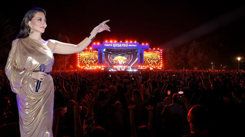 Gaziantep'te Ebru Yaşar rüzgarı esti! Konserde "Unutamadım" sürprizi