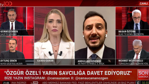 Özgür Özel’in Bayrampaşa iddiaları! AK Parti İstanbul İl Başkanı Özdemir tv100’de konuştu: “Savcılığa davet ediyoruz”
