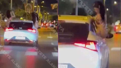 Antalya'da yolda skandal! Araçtaki bikinili kadınların yaptıklarını görenler inanamadı