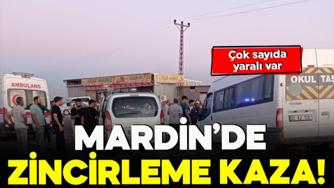 Mardin’de zincirleme kaza! Çok sayıda yaralı var