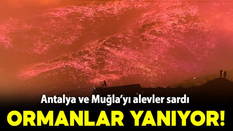 Antalya ve Muğla'yı alevler sardı! Ormanlar yanıyor