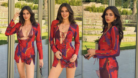 Deren Talu paylaşmalara doyamadı! İddialı tatil pozlarıyla takipçilerini mest etti