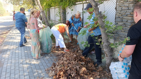 Antalya'da çıkan yangından etkilenen turistler çevre temizliği yaptı