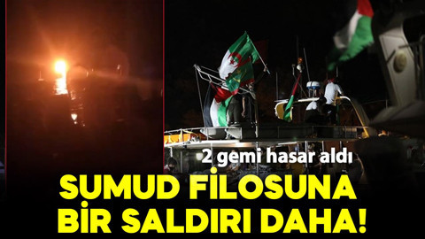Küresel Sumud Filosu'na bir saldırı daha! 2 gemi hasar aldı