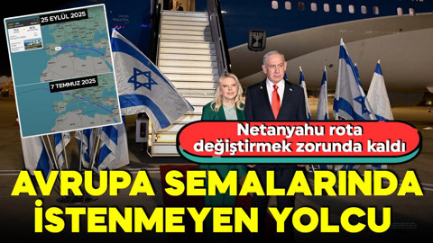 Netanyahu'yu yakalanma korkusu sardı! Rota değiştirmek zorunda kaldı! En uzun uçuş!