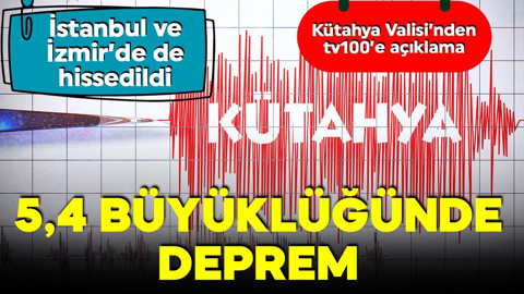 Kütahya Simav'da 5,4 büyüklüğünde deprem!