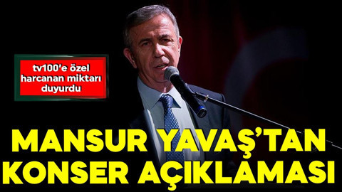 Mansur Yavaş’tan tv100’e özel konser açıklaması: 94 milyon TL bir konsere ödenmedi