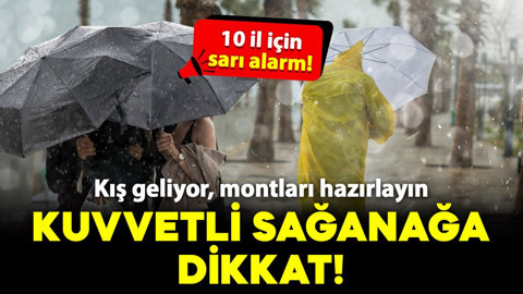 Hava sıcaklığı düşüyor: O bölge için kuvvetli sağanak uyarısı!