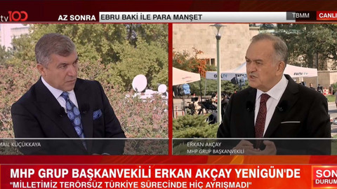 MHP Grup Başkanvekili Erkan Akçay'dan tv100'de önemli açıklamalar: Bu zehri asla yutturmayacağız