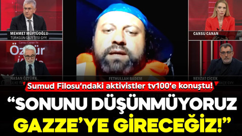 Sumud Filosu’ndaki aktivistler tv100’e konuştu! “Sonunu düşünmüyoruz, Gazze’ye gireceğiz!”