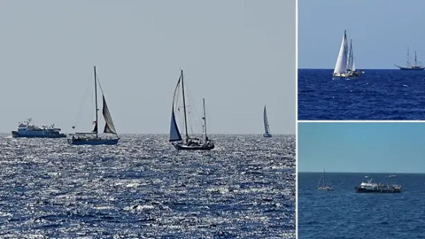 Adım adım Gazze'ye! Sumud Filosu yüksek riskli bölgede!  Can yelekleriyle hazır bekleyiş