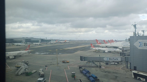 İstanbul'da havada fırtına paniği