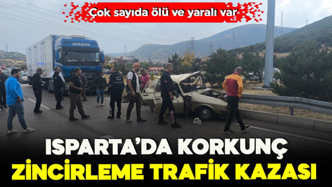 Isparta’da korkunç zincirleme trafik kazası! Çok sayıda ölü ve yaralı var…