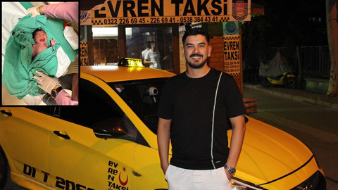 Takside unutulmaz anlar: Bir bebek dünyaya gözlerini böyle açtı