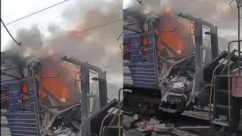 Ukrayna'da tren istasyonuna saldırı: Onlarca yaralı var