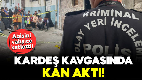 Kardeş kavgasında kan aktı! Abisini boğazından bıçaklayarak katletti
