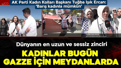 "Gazze için sessiz çığlık" etkinliği! Kadınlar bugün meydanlarda! Dünyanın en uzun ve sessiz zincirini oluşturdular
