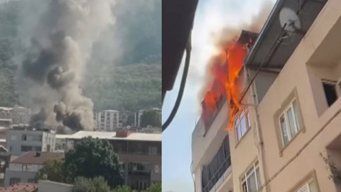 Mahallede yangın paniği! Çatı katı alev topuna döndü