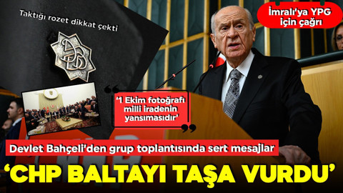 Devlet Bahçeli'den grup toplantısında sert sözler: CHP baltayı taşa vurdu