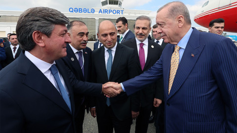 Cumhurbaşkanı Erdoğan Azerbaycan’da