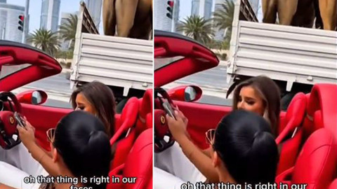 Dubai’de lüks bir araç ile gezmeye çıkan kadınlar hayatının şokunu yaşadı