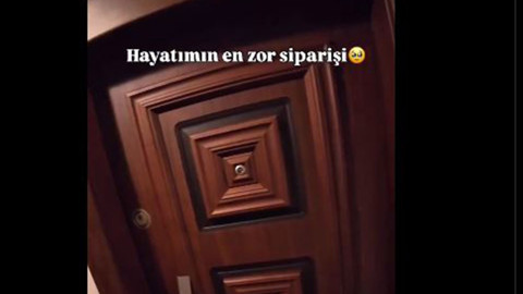 Sipariş getirdiği evin içerisine girmek zorunda kalan kurye gördüğü manzara ile ağladı