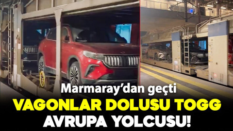 Vagonlar dolusu Togg trenle Avrupa’ya gidiyor!