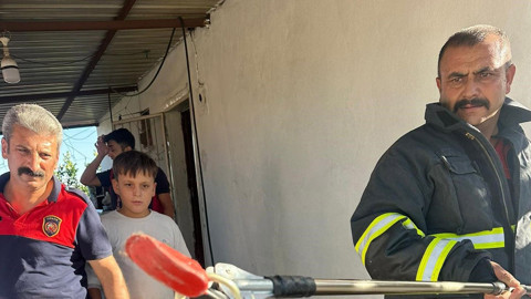 Hatay’da iki farklı evde korku dolu dakikalar yaşandı